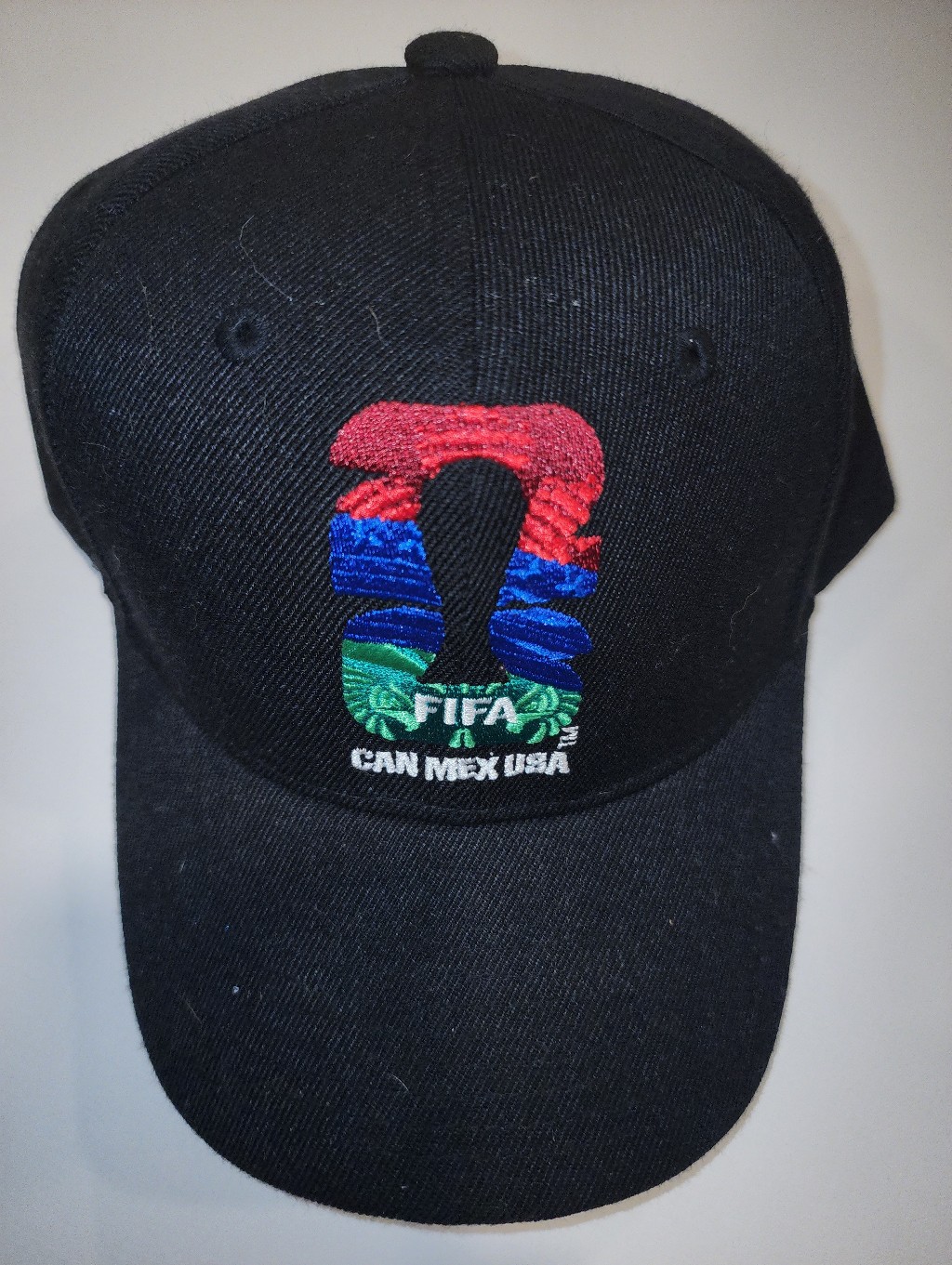Rare Spec Fifa Tricolor Logo Black Baseball Cap